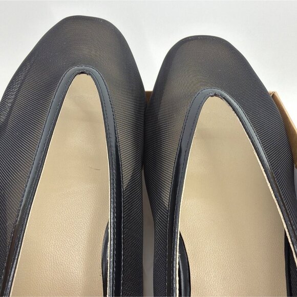 Le Monde Beryl Luna Mesh Slippers Black Ballet Flats Women Size 41 - Picture 15 of 15